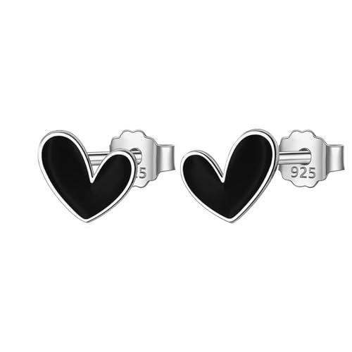 Boucles d'oreilles cœur argent 925 bijoux discrets école