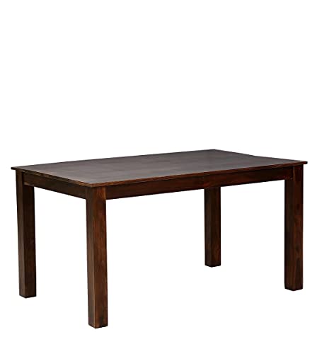 Image of Wood Furniture Solid Wood Dining Table 6 Seater | Dinning Table with 6 Chairs | Dining Room Furniture (Sheesham Wood, Walnut Finish, 6 Seater)