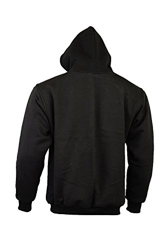 Bikers Gear Australia Pullover/Hoody voor motorrijders - 100% Kevlar - Beschermers Zwart -2XL