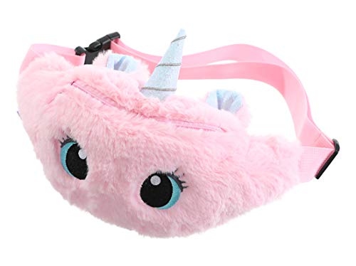 Laahoem Einhorn Bauchtasche Taillentasche Tie-Dye Hüfttasche Gürteltasche Schulterrucksack Cute Fanny Mädchen Gürtelpackung Big Eye Pure Pink Cover