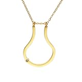 Minimalist 14K Gold Ring Holder Necklace Engagement Ring Keeper, Necklace for Women Birthday Gift for Doctor Nurse (Drop-gold)