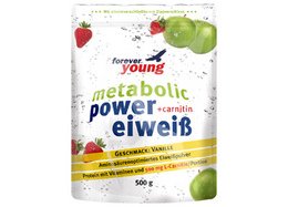 Preisvergleich Produktbild Forever Young Power Eiweiß + Carnitin, 500g Beutel, Vanille