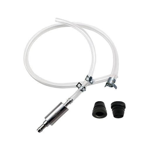 EKUWU Brake Bleeder Hose One Way Check Valve, Universal Car Motorcycle Clutch Brake System Bleeding Tools with Cap, One Way Check Valve Tube Bleeding Tool Kit for Hydraulic System