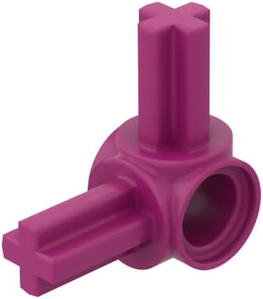 Gobricks GDS-924 Technic Pin Connector Hub with 2 Perpendicular Axles 50PCS Compatible with Lego 10197 DIY Parts and MOC Components for Major Brick Brands Color:Blue 23