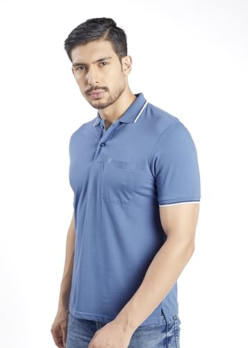 Image of Pro Riders Urban Men's Cotton Rich Polo T-Shirt with Pocket |Regular Fit| Office