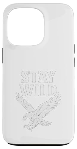 Stay Wild Eagle Freedom Vintage Adventure Coque pour iPhone 13 Pro