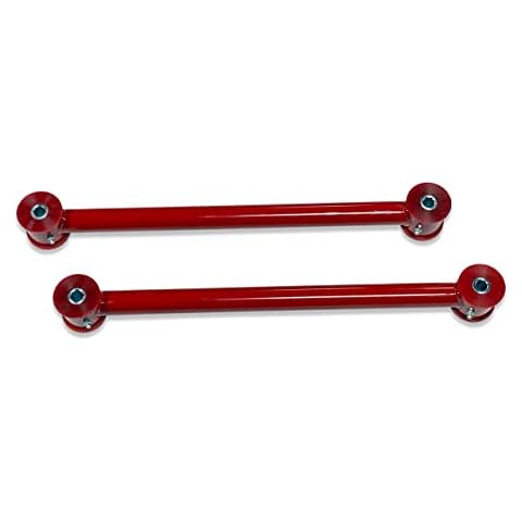 Spohn TB-201R Tubular Rear Lower Control Arms with Polyurethane Bushings fits 2002-2009 GM Trailblazer, Envoy, SSR, Bravada (Red) Cover
