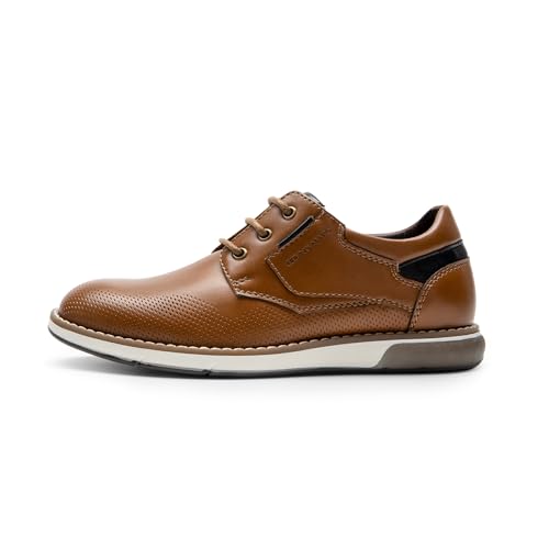 Bruno Marc Boy'S Casual Dress Oxford Comfort Uniform Formal Fashion Sneaker Shoes,Size 6 Big Kid,Brown,Sbox2404K thumb #1