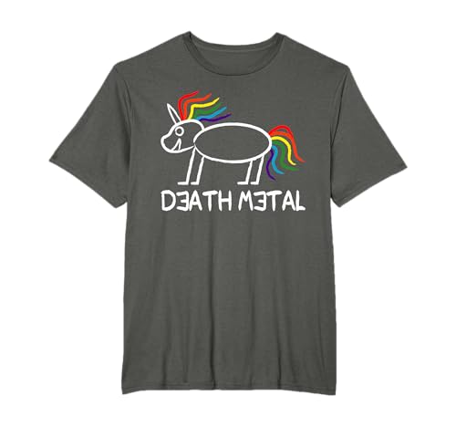 Death Metal Unicorn Cadeau Licorne T-Shirt