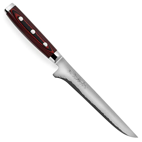 Yaxell Super Gou SG2 Boning Knife - Made in Japan - 161 Layer Stainless Damascus, 6
