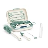 Momcozy Set Pulizia Biberon 7-in-1 in Silicone con Scolapiatti