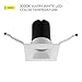WAC Lighting Ion 2in LED Square Recessed Light with Remodel Housing 3000K Warm White 9W 725 Lumens IC-Rated Airtight 120V-277V Universal in White