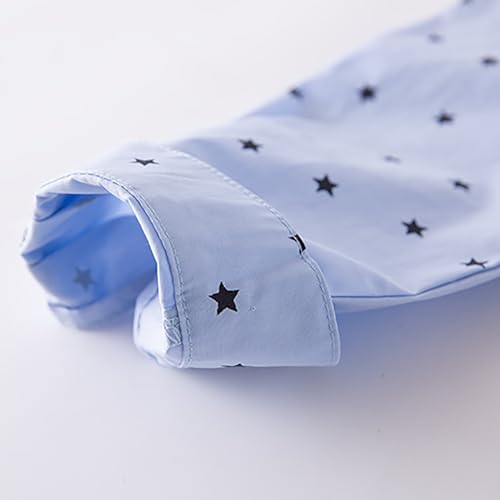 Toddler Boys Kids Buttons Shirt Plaid Striped Long Sleeve Tops Summer Vacation Casual Dress Collar Neck Clothes Tees2