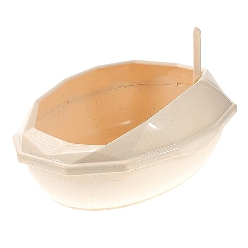 VANZACK 1 Unidade Bacia De Gato Bandeja Sanitária Para Gatos Média Colher De Cocô Banheiro De Maca D