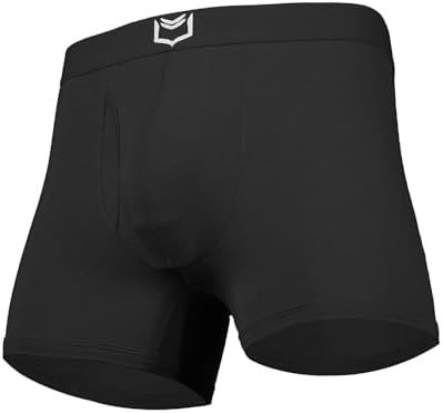 SHEATH 2.1 Men's Athletic Fit Trunk Underwear Boxer Briefs w/Dual Support Pouch | Moisture Wicking Breathable Modal (3")