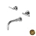 Newport Brass 3-995L/03N East Linear Double Handle Tub Faucet Trim with Metal Lever Handles, Polished Brass Uncoated