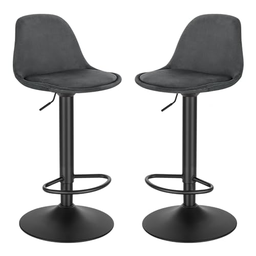 EUGAD Barhocker 2er Set, für Bar Küchen & Esszimmer, 360°...