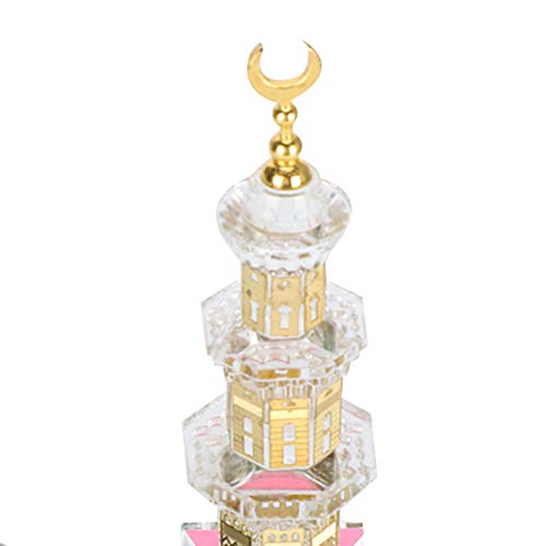 Modello In Miniatura Della Moschea Di Al-Aqsa – Decorazione Islamica In Metallo Dorato Per Collezione O Desktop
