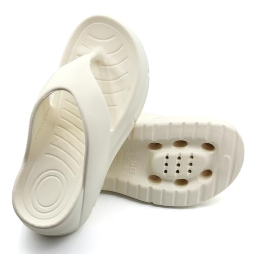 Solaud Women's Platform Flip Flops With Arch Support Summer Chunky Heeled Slides Casual Comfortable Wedge High Slip on Beach Sandals Thong Slippers3