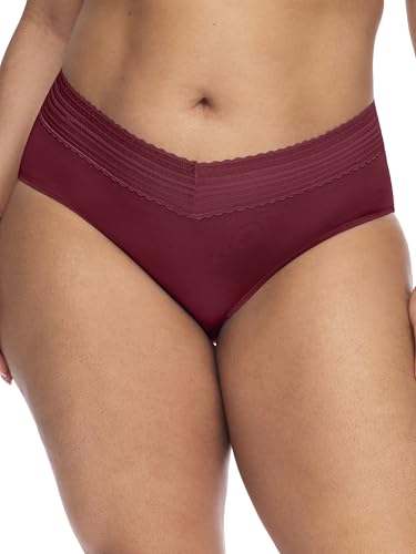 Image of Warner's womens No Pinching No Problems Dig-free Comfort Waist With Lace Microfiber Hipster 5609j