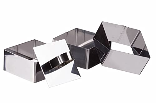 Set 3 Coppapasta Tagliapasta in Acciaio Quadrati