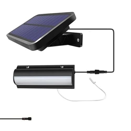Luces solares para cobertizos sin electricidad con interruptor manual de cable y línea