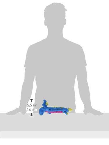 Godog Bubble Plush Skinny Dragons Squeaky Plush Dog Toy, Chew Guard Technology - Blue, Small #TOP7