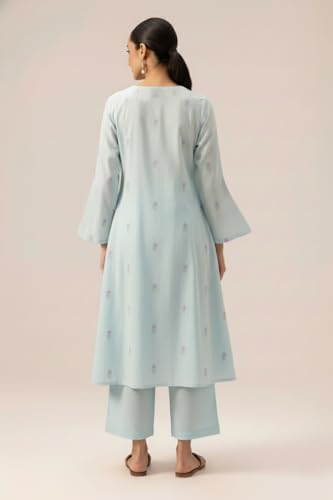 Image of ANNI DESIGNER Viscose Blend Kurta for Women | Kurti Set Woman | Kurta with Palazzo | A Line Printed Co Ord Outfit | Cord Ethnic Suit | Indian Office Party Traditional Clothing Fashion Premium Look