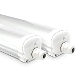 HOFTRONIC - Lot de 2 LED lampe fluorescente 120 cm - IP65 extérieur étanche - 36W 4230 Lum...
