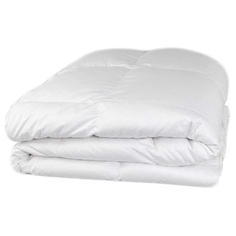 ORGANIC TEXTILES Organic Goose Down Alternative Comforter, Eco-Friendly, Non-Toxic White (King, Light Fill) Cover