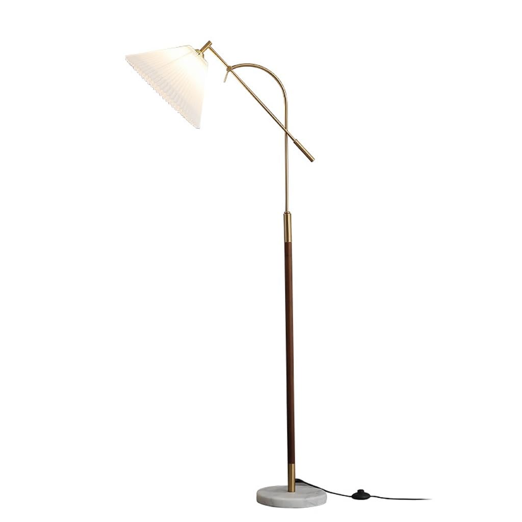Lampadaire plissé scandinave TUSUOD pour un coin lecture chaleureux de salon