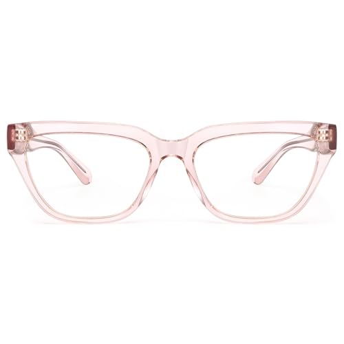 Image of Dollger Blue Light Blocking Glasses For Woman Men Rectangle Cat Eye Computer BlueLight Glasses Clear Lens Non-Prescription