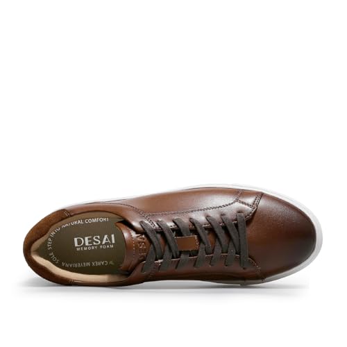 Image of Classic Sneakers Leather Casual Dress Sneakers Breathable Lace-up Oxford Fashion Sneaker for Men