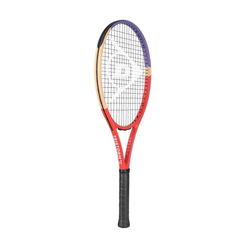 Raquette de tennis Dunlop Tristorm Team 100 cordes tamis de taille moyenne grip G1