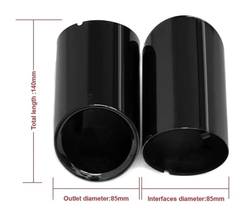 Silenciador escape X1 F48 tubo trasero de acero para coche 2