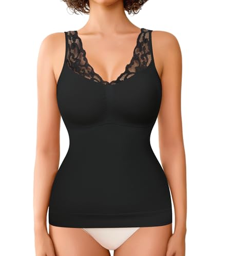 Image of Compression Tank Tops Shapewear For Women Slimming Camisole Tummy Control Tube Tops Body Shaper