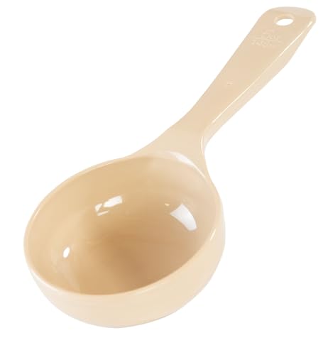 Image of Carlisle FoodService Products Short Handle Measuring Spoon 5 Ounces Beige