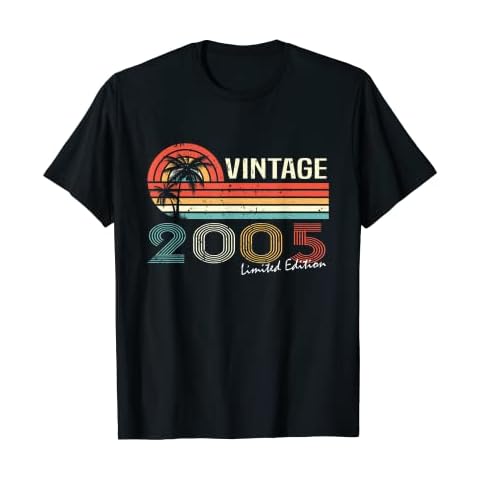 Vintage 2005 Limited Edition 18th Birthday T-Shirt Cover