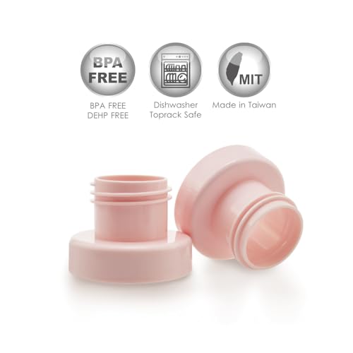 Image of Maymom Conversion Kit Compatible with Medela Sonata Freestyle Flex Pump in Style MaxFlow Pro Pro+ Pumps to be Compatible with Dr Brown's Wide-Neck Bottle, 2pc /pk