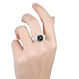  Holibanna Ringuhr Paare Fingerringe Hochzeit Valentinstag Schmuck Geschenk für Männer Frauen Größe 10