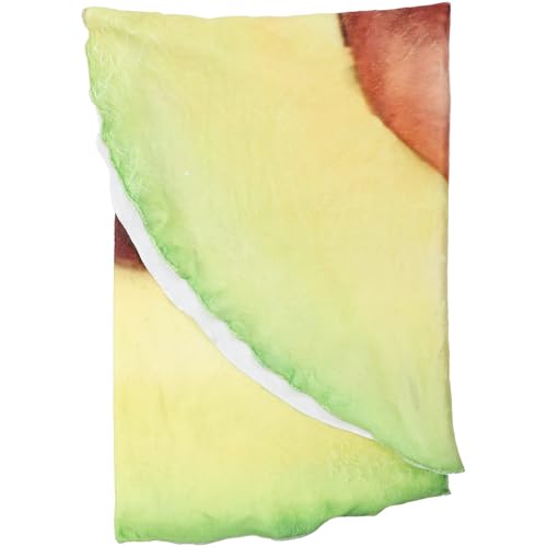 Couverture forme avocat plaid polyester doux jeté de bureau et camping - 2