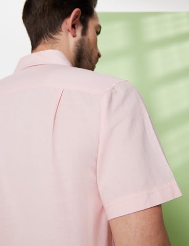 Image of Symbol Premium Men's Cotton Linen Casual Shirt - Regular Fit | Half Sleeve (Available in Plus Sizes)