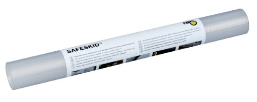 NIPS 104102100 SAFESKID anti-slip mat/ladenmat, ruitpatroon, B 50 cm x L 150 cm, transparant, overige, 50 cm x 150 cm