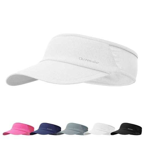 OnWander Sport Sun Visor Hat for Women and Men,Lightweight Stretchy ...