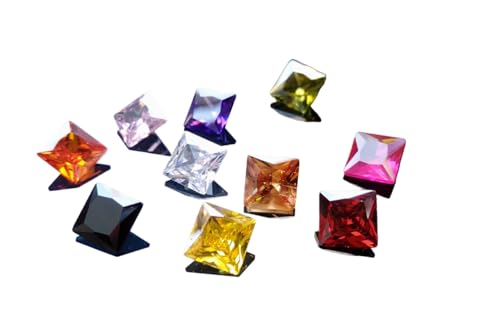 Oxyde de zirconium carré contre pierres ternes pour création bijoux