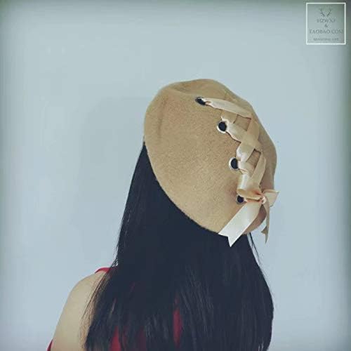 Linsung ベレー 帽 レース アップデザイン 春 秋 冬 受賞店 かわいい リボン 森 ガールズ ウール ファッション レディース ナチュラル アクセサリー アクセント ガール キャップ Linsung ベレー 帽 レース アップデザイン 春 秋 冬 受賞店 かわいい リボン 森 ガールズ ウール ファッション レディース ナチュラル アクセサリー アクセント ガール キャップ