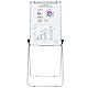 XIWODE - Mobile magnetische Whiteboard mit verstärkter U-Halterung – glatte trocken abwischbare Oberfläche, 90 x 60 cm – ideal für Büro, Meetings, Haus oder Schule (mobiles Schreibtablett)