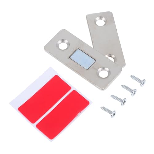 Artibetter スチール製隠しマグネットキャッチ 推拉??形磁吸 磁気ラッチ 強力吸着 キッチン食器棚クローゼット用 省スペース設計 ネジ 両面