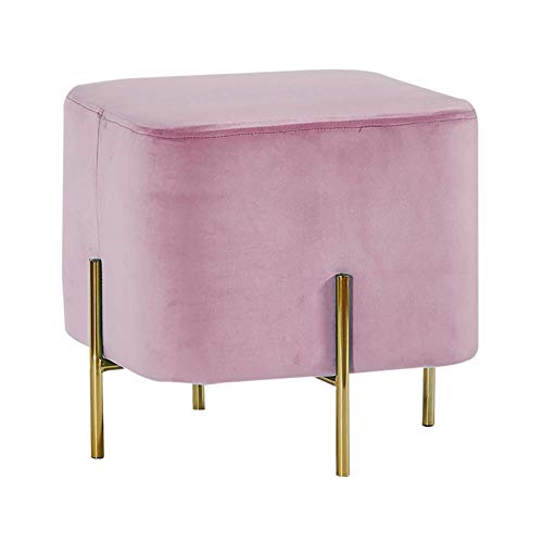 Velours ottoman haut de gamme avec piétement doré géométrique - 2