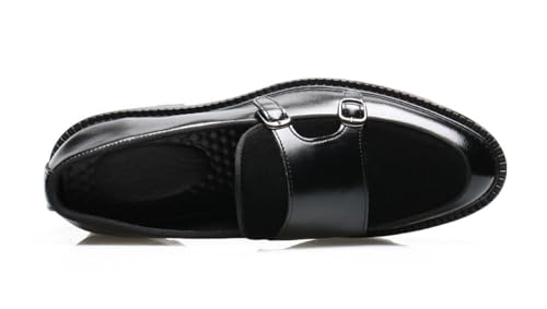 Mens Casual Shoes Slip On Loafers Dress Shoes for Men Fashion Prom Wedding Suede Monk Strap Loafers Comfortable Business Tuxedo Moccasins2